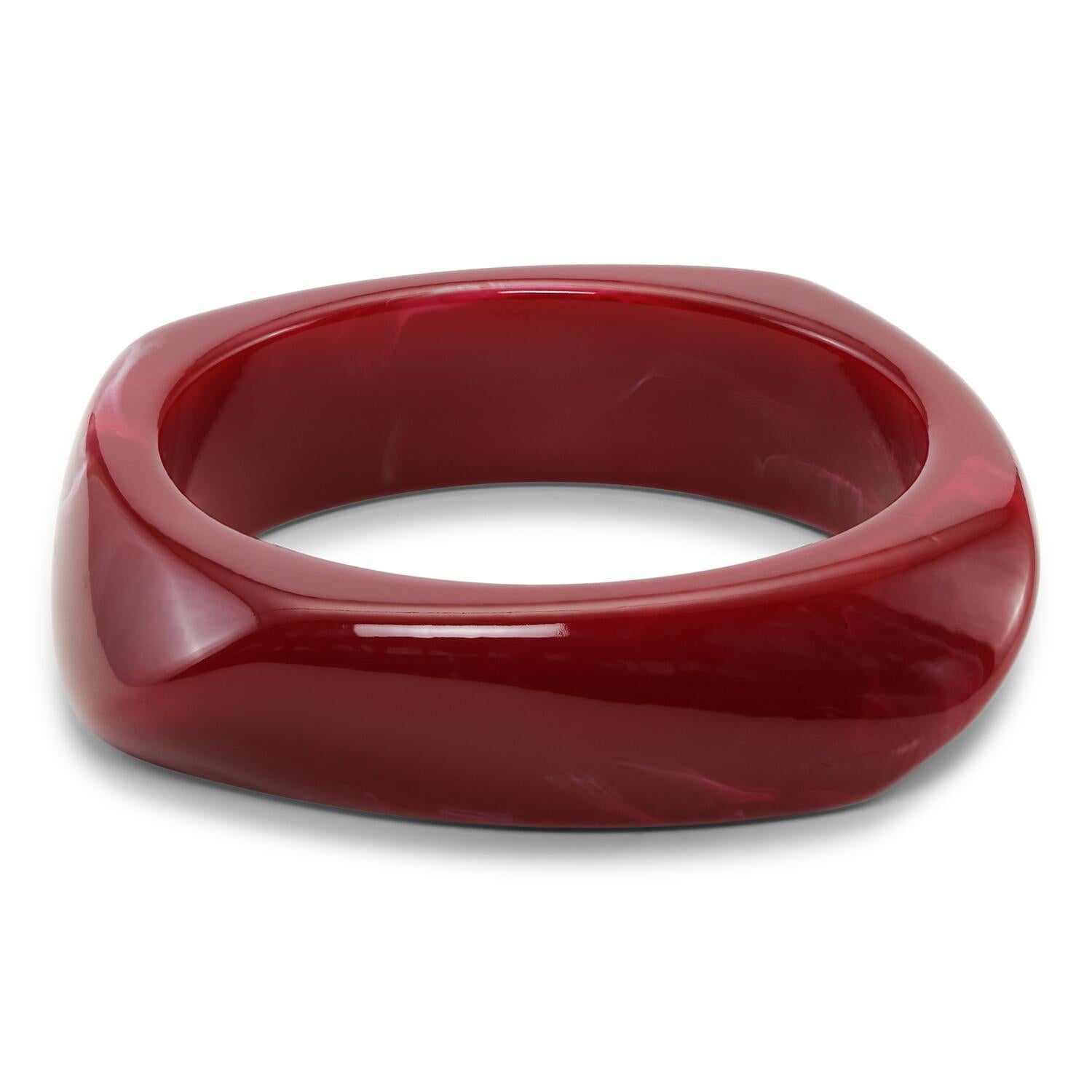 Chunky bangle - bordeaux